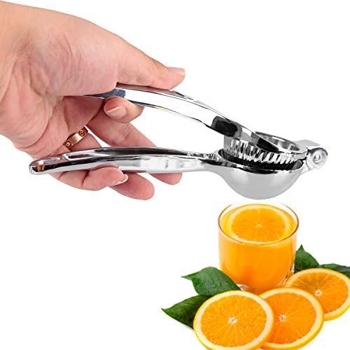 Abestbox® Manual Lemon Squeezer, Professional Stainless Steel Single Hand Press Extractor Lime Orange Citrus Fruit Juice Juicer