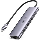 UGREEN USB C Hub Typ C Adapter mit 100W PD, 4K HDMI, SD/TF Kartenleser, USB 3.0 kompatibel mit iPad Pro/Air, MacBook Pro/Air,