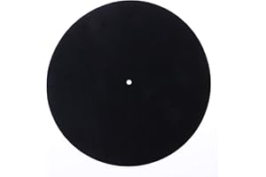 Hero-s - Reproductor de Discos de Vinilo LP, tapete para Plato Giratorio de Fieltro, tapete Deslizante LP para audiófilos, 3 mm de Grosor, para Tocadiscos de Vinilo LP (diámetro: 295 mm / 11,6 ")
