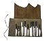 Produktbild QEES Messertasche aus Echt-Leder und Oxford Gewebe Rolltasche Kochtasche Wasserdicht 10 Fächer Großer Raum Handgearbeitet Mehrzweck-Tasche Für professionelle und neue Köche DD04