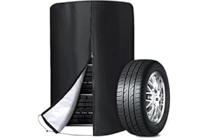HIULLEN Auto Reifentasche, 80 * 120cm Universale Reifenabdeckung, Reifenschutzhülle mit Reißverschluss und Tunnelzug, Wasserdicht Reifenhülle Reifensack für 4 Reifen, Autoreifen Große Tasche
