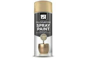 WITPOCE 151 Products TAR060 400ml Multi Purpose Spray Paint Aerosol Wood Metal Brick - Champagne Gold Metallic Finish