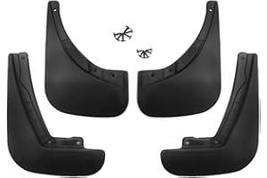 ‎OMAC Schmutzfänger Kotflügel für FIAT 500 & 500C Typ 312 2007-2025 ABS Schwarz 4X