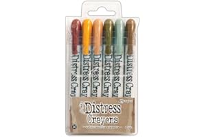 Ranger Tim Holtz Distress Crayon Set, Multi-Colour, 13.97 x 7.62 x 1.27 cm, RGRTDBK.51800