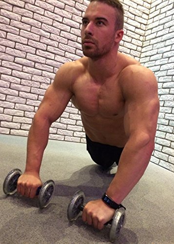 Rollaze 2.0 Bauchtrainer / Brusttrainer, AB Trainer, Core Wheels, Bauchroller, Rumpftrainer, AB Roller - 3
