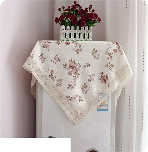 ZB STORE Shuo fridge refrigerator cloth,Lace cabinet vertical air conditioner cover,Dustproof cover towel-G 90x160cm(35x63inch)
