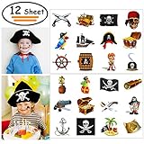 Compre con confianza: nuestros tatuajes temporales con temática de piratas falsos están respaldados por una GARANTÍA DE RESPALDO Y SATISFECHO. Solo ordénalo y combínalo con algún disfraz de pirata de nunca piratas para crear más atracción.