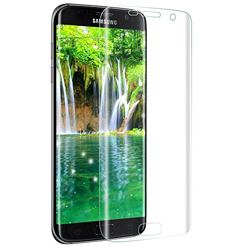 [4 Stück] Galaxy S7 Edge Schutzfolie, Rusee Clear Screen Protector Klar Panzerfolie Display Schutzfolie Displayschutz Folie Anti-Fingerabdruck Displayschutzfolie [Vollständige Abdeckung] [Schmutzresistent] [HD Anti-Luftpolsterfolie] [Blasenfreie Anti-Kratz] für Samsung Galaxy S7 Edge - 2