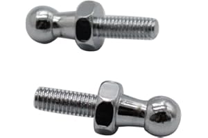 TAKPART 2Pcs 10mm Ball Stud Bolt M6 for Gas Strut Ball Ended Bolt Bonnet