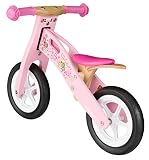BIKESTAR® Premium Kinderlaufrad für kleine Abenteurer ab 2 Jahren ★ 10er Natur Holz Edition ★ Flamingo Pink - 3