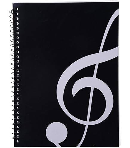 Music Manuscript Notebook Refill 100 Sheets 3mm 10 Rows Manuscript Paper Loose Leaf Practical Composition Notebook Empty Refill Paper For Students Staff Blank Staff Paper