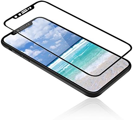 iPhone X Screen Protector, PACIFIC iPhone X Tempered Glass[ Full Coverage ] [0.26mm 3D] [Bubble-Free] [9H Hardness] [Easy Installation] Screen Protector for Apple iPhone X (HD) (HD)