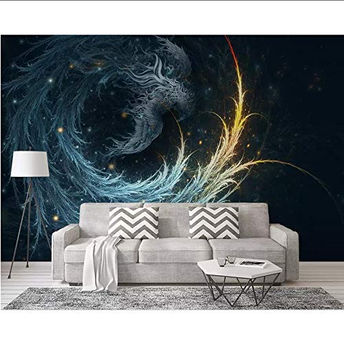 Preisvergleich Produktbild Lovemq Kundenspezifische Tapete Chinesische Moderne Einfache Phoenix Fernsehhintergrundwandwandgemälde 3D Wohnzimmer-Schlafzimmerdekoration-360...