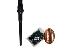 KOAHDE Punte per Freccette In Plastica Morbida Professionale,Freccette Alberi Aste,Filettatura Punte Freccette,Punta Morbida per Freccette Elettroniche,Filettatura 2BA Punte di Ricambio in Plastica