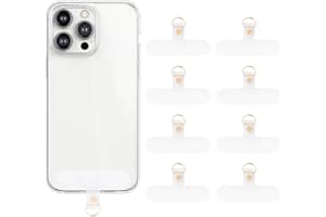 AAED 8Pcs Handy-Schlüsselband Pads,Lanyard Adapter Lanyard Ersatzteil PVC Transparent Phone Lanyard Patches für Handys Sicherheit Drop Protection