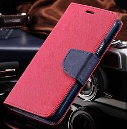 Moto One Power Flip Cover Case Thinkzy® Premium Quality Artificial Leather Flip Cover Case – Pink, Blue