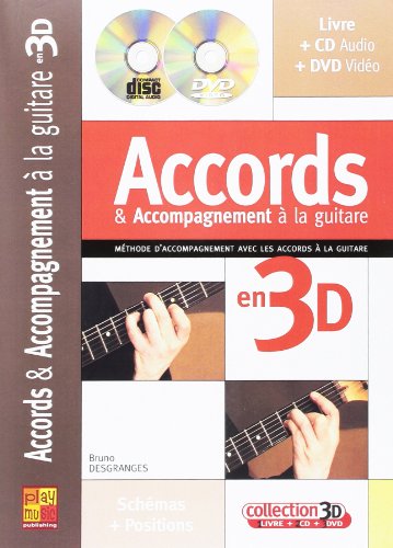 Desgranges Accords & Accompagnement A La Guitare 3D Gtr Bk/Cd/Dvd Fre
