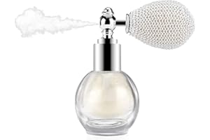 CkFyahp Glitter Spray, Body and Hair Spray Shimmer Sparkle Pearl Powder Silver Face Hairspray Cosmetic Highlighter Eyeshadow for Girls Women Festival Party Makeup Decoration (Pearl White)