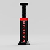 Radeon Logolu Ayarlanabilir Ekran Kartı Tutucu - GPU Sarkma &Ouml;nleyici Y&uuml;kseklik Ayarlı Destek Aparatı (70mm - 125mm)
