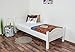 Produktbild Einzelbett / Gästebett Buche massiv Vollholz weiß 113, inkl. Lattenrost - 80 x 200 cm (B x L)