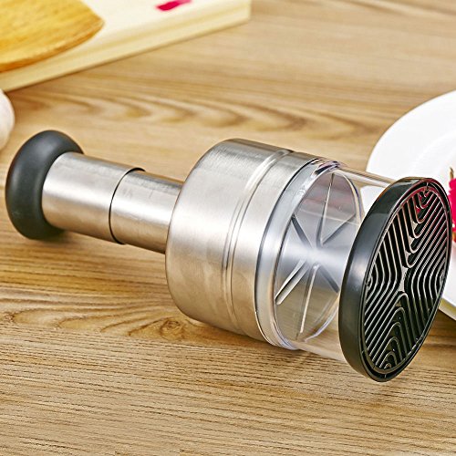 Handheld Zwiebel Knoblauch Allesschneider Chopper Cutter Peeler Reibe dicer Drücken - 4