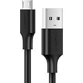 UGREEN 2.0 A USB-A & Micro USB Data and Charging Cable, 1 Meter, Black, 60136