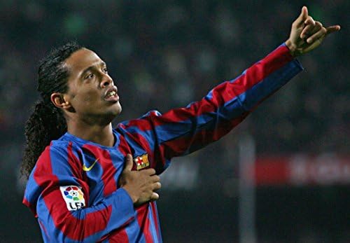 Ronaldinho 20x14 inch / 50x35 cm Plastic Poster Waterproof|Anti-Fade|Can Use On Outdoor/Garden/Bathroom 6TJ-3FCA/542F