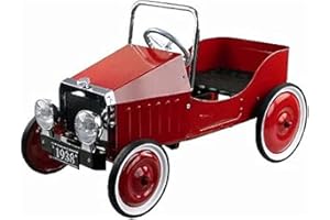Goki Pedal Car Red (1938) Metal and Plastic, Rubber Tyres, Unisex Children's Toy
