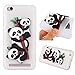 Produktbild Ooboom® Xiaomi Redmi 5A Hülle 3D Panda TPU Silikon Gummi Gel Weich Handy Tasche Bumper Case Cover Flexibel für Xiaomi Redmi 5A - Weiß