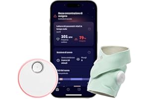 Owlet Dream Sock - Baby Monitor Intelligente - Monitora in tempo reale frequenza cardiaca e livelli di ossigeno - Verde Menta (Mint)