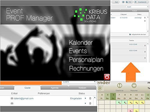 Preisvergleich Produktbild eventPROFManager 3.0w Event Software Veranstaltungen Veranstaltungsmanagement Konzerte Firmen Tagungen Messen Ausstellungen Partys Feste Hochzeiten Geburtstage Feiern Catering Partyservice Gäste