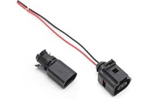 JUUDDENPARTS 1J0919379A Outside Air Temperature Sensor & Plug Ambient Sensor Replacement for A3 A4 A6 2004-2016 Replace 8Z0820535