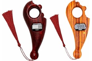 Anlising 2PCS Compteur Numérique de Perles, Bouddha Perles Compteur, Compteur Numérique de Doigts, pour Les Doigts Actifs, Méditation, Prière Bouddhiste, Relaxation