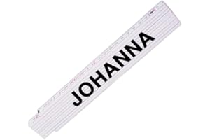Ruler with name Johanna for women, high-quality brand metre, link scale printed with name, many names to choose from