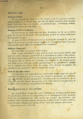 Download COURS D'ARCHITECTURE ET DE CONSTRUCTIONS CIVILES. 2e PARTIE. TECHNIQUE DU BÂTIMENT. TOME III : Edification du Batiment (Serrurerie - Installations diverses - Décoration). INCOMPLET.