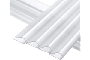 MOLVCE Lot de 30 clips de fixation pour double fil en PVC transparent - Rails de serrage pour bandes brise-vue pour double fil