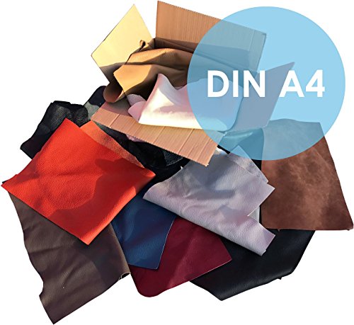Lederreste / Lederstücke / 2kg / alle Stücke mind. DIN A5 groß / 20-25 St. / verschiedene Farben
