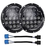 La lámpara led de alto rendimiento 100% original es más brillante 2.5 veces más que las luces de serie, de luz alta (6000LM) y de luz baja (4000LM). Fácil de instalar, viene con un conector H4 estándar, seguro para el uso en carretera.