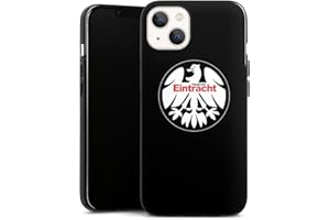 DeinDesign Silikon Hülle kompatibel mit Apple iPhone 13 Case schwarz Handyhülle Offizielles Lizenzprodukt Eintracht Frankfurt SGE