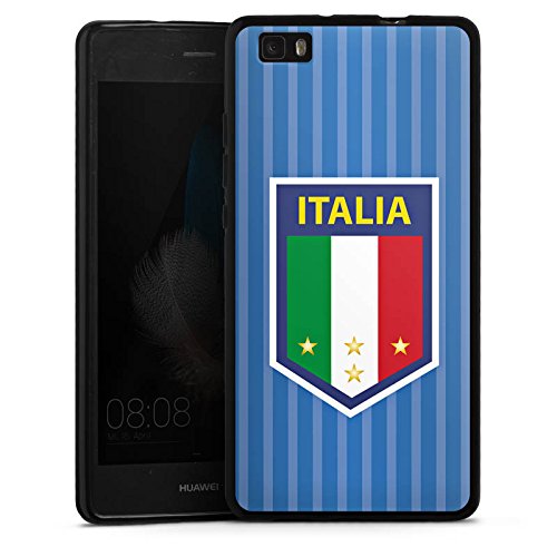 Huawei P 8 Lite Hülle Silikon Case Schutz Cover Italien EM Trikot Fußball Europameisterschaft