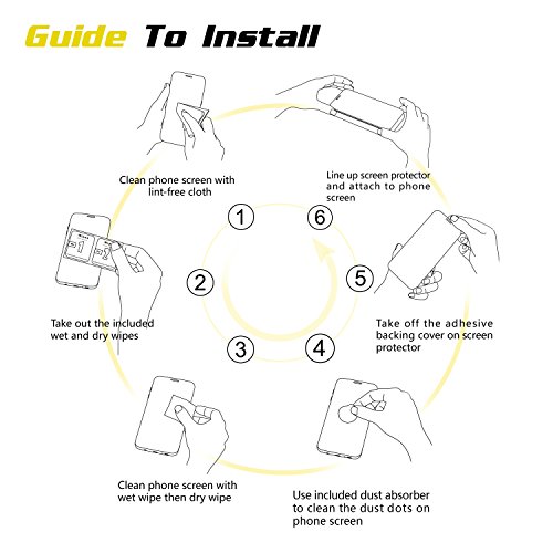 Samsung Galaxy S8 - Protector de Pantalla 5 8 pulgadas 3D  SURWELL Protector de Pantalla para Galaxy S8 HD Vidrio Templado Protector de Pantalla de Cristal Vidrio Templado de Protector de Pantalla para Samsung Galaxy S8