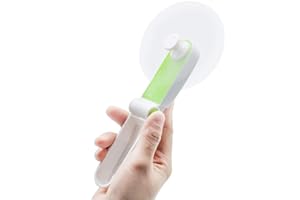 GlobalCrown Handheld Fan Mini Electric Hand Held Fans,Hand Fan Rechargeable Portable Folding USB Fans Battery Operated Small Desk Fan Foldable Pocket Quiet Fan for Home Office Travel Outdoor (Green)