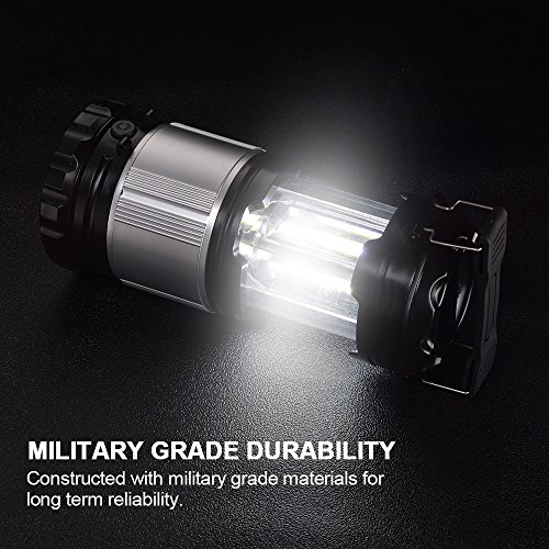 LED Laterne, ODOLAND 2-in-1 Camping Laterne Taschenlampe – neue LED 300lm, wasserdichte Campinglampe Campingleuchte Zeltlampe Notlicht Notfalllampe, tragbar für Camping Outdoor Wandern - 8