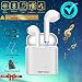Produktbild Bluetooth Kopfhörer Wireless, In-Ear Ohrhörer Earbuds Kabellos Sport Running Kopfhörer Headphone Headsets mit Noise Cancelling Mikrofon USB Lightning Lade Box Earpods, Weiß Leicht Mini Earphones Surround Airpods für Handys Samsung Sony Huawei Apple Android Telefon iphone X 6 7 8 Plus Studio