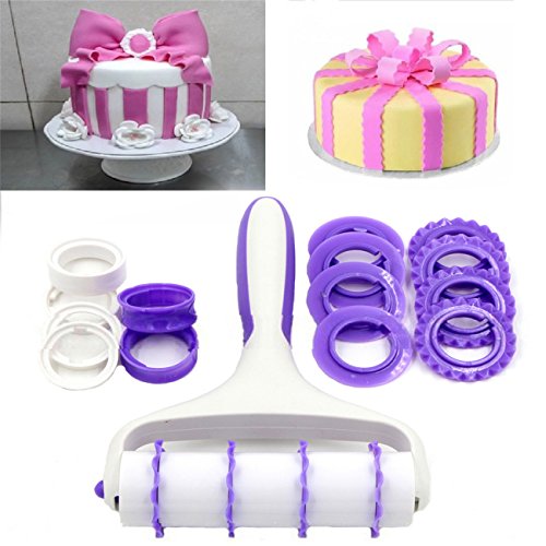 KiaraL Fondant Spitze Ribbon Cutter Schneidmesser Werkzeug Stempel