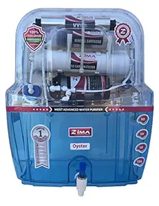 Zima Oyster 15 Liters RO+UV+UF+TDS+Mineral Electric Water Purifier for Home with Installation Kit