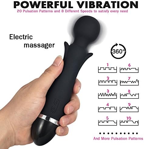 Pressure Point Massager white Different Speeds and 10 Vibration Patterns-for Muscle Aches and Sports Recovery