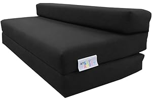 My Layabout Double Z Bed/Guest Bed/Fold Out Spare Bed Sofa/Chair/Futon/Mattress | Black
