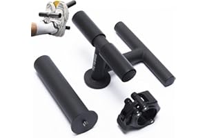 THE TIB BROS Tib Bar- Tibialis Raise bar for Tibialis Anterior strengthening exercises - Shin Muscle Exercise Trainer- ATG Program- Free 2" weight Collar & E-Book provided (Detachable Tib Bar)