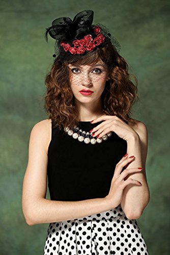 MelodySusie GWL 054 Mittellange Wellen-Perücke inkl. Perückenkappe und Perückenkamm – dunkelbraun/lockig - 4